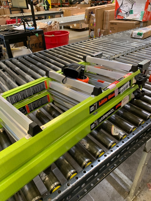 Photo 1 of Little Giant Ladders Systems Conquest 2.0, M22, 22ft, Multi-Position Ladder, Fiberglass, Type 1A, 300 lbs Weight Rating, (17122-001), Green