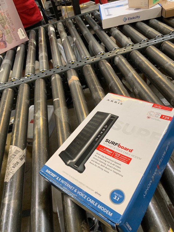 Photo 1 of ARRIS (T25) - Cable Modem - Fast DOCSIS 3.1 Gigabit Cable Modem , Comcast Xfinity Internet & Voice , Two 1 Gbps Ports, 800 Mbps Max with Xfinity Plan
