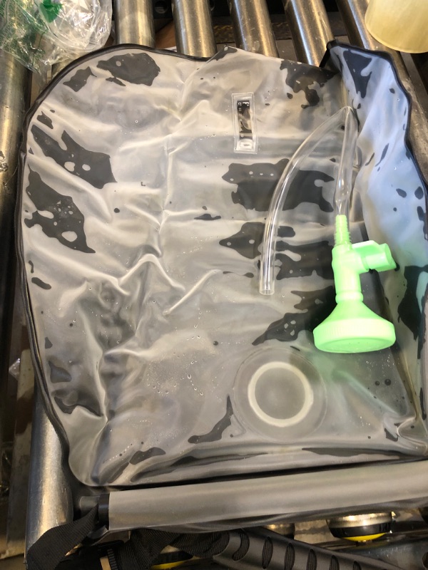 Photo 1 of Service Survival Camping Shower Bag - Solar Powered Portable Shower for Camping, Hiking, and Outdoor Showers Anywhere - Up to 5 Gallons Water Capacity - Extra Carabiner Included
