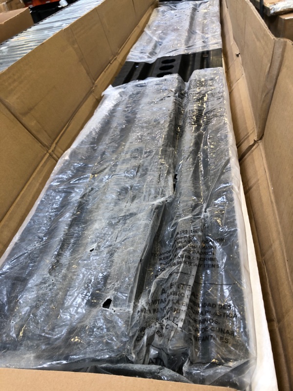 Photo 1 of 84'' Rubber Speed Bump, 1 Pack 2 Channel Modular Heavy Duty Speed Bumps Humps 25000 lbs Load Capacity, Cable Protector Ramp with 2 End Caps for Asphalt Concrete Gravel Driveway Road