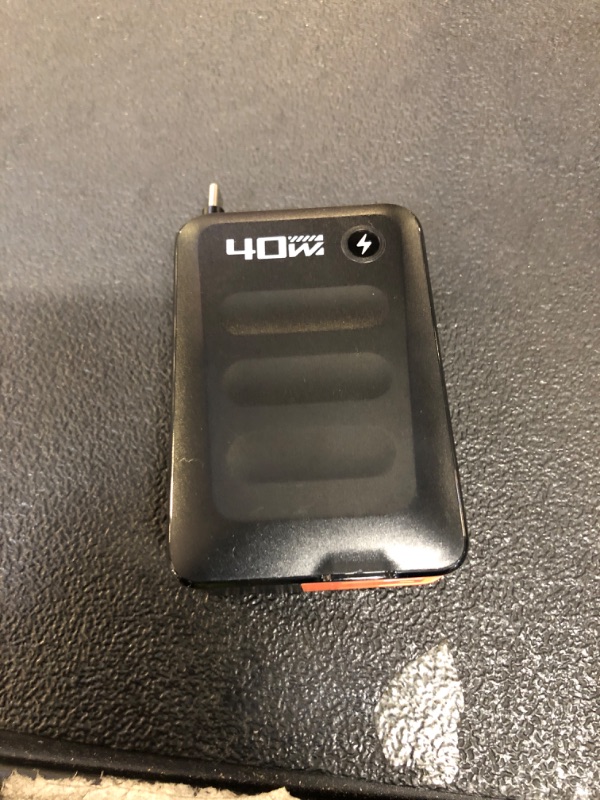 Photo 1 of Retractable USB C Charger Block,40W PD Fast Charging M3-FAST CHARGER Black