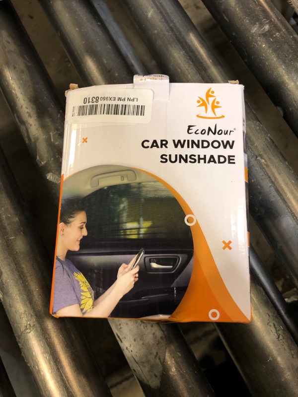 Photo 1 of EcoNour Window Shades for Side Windows (Pack of 2) | Sun Shade for Car Heat and UV Protection | Adjustable Elastic Fabric Baby Car Shade | Rear Side Window Sun Shade Accessories (Large 40"x25")