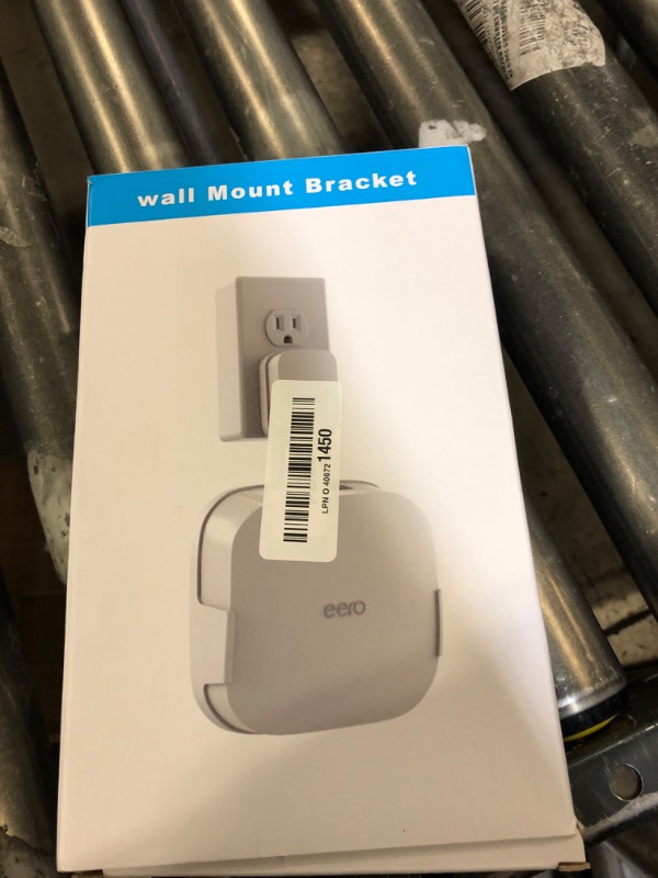 Photo 1 of COOLWUFAN Wall Mount Holder for eero Pro 6 or eero Pro 6E Home WiFi System-Simple and Sturdy Wall Mount Holder Stand Bracket for eero Pro 6E & Pro 6 tri-Band mesh Wi-Fi 6 System (White(2 Pack))