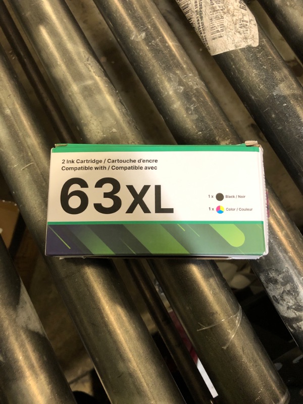 Photo 1 of 63XL Ink Cartridges Black and Color Replacement for HP Ink 63 for HP 63XL Ink Cartridge Combo Pack Work for OfficeJet 3830 4650 5255 5258 5200; Envy 4520 4512 4510; DeskJet 1112 2130 3630 (2 Pack)