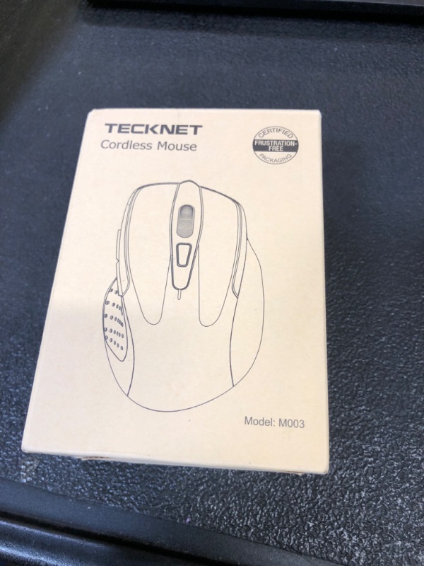 Photo 1 of TECKNET Wireless Mouse, 2.4G Ergonomic Optical Mouse, Computer Mouse for Laptop, PC, Computer, Chromebook, Notebook, 6 Buttons, 24 Months Battery Life, 2600 DPI, 5 Adjustment Levels, for Small Hand