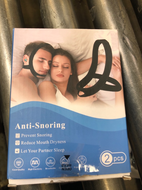 Photo 1 of Snoring Chin Strap for Users, 2 Pack Adjustable Jaw Support Chin Strap to Keep Mouth Closed, Soft Snoring for Men Women, Lightweight Reusable, Snoring Dry Mouth, Comfort Fit Nighttime Sleeping Aid