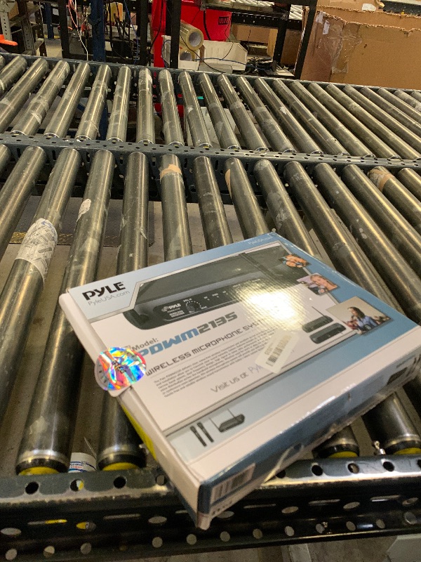 Photo 1 of Pyle Channel Microphone System-VHF Fixed Dual Frequency Wireless Set with 2 Handheld Dynamic Transmitter Mics, Receiver Base-for PA, Karaoke, Dj Party (PDWM2135) , Black