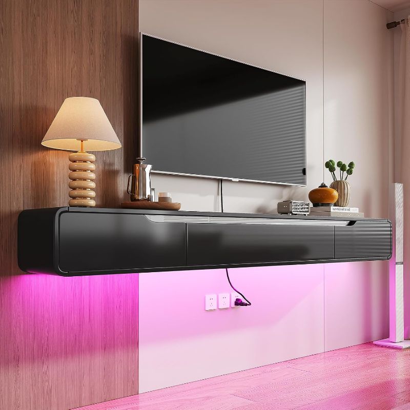 Photo 1 of FloatiCasa Fully-Assembled Floating TV Stand with Drawers