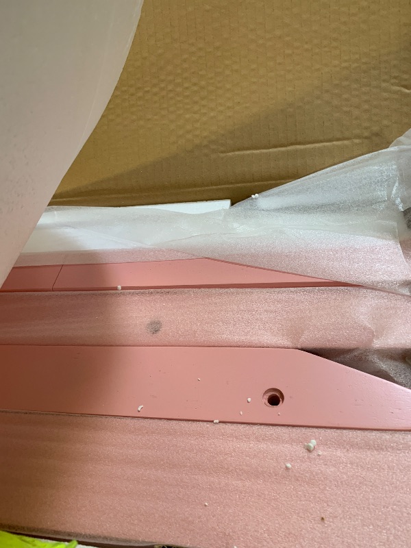 Photo 1 of Storkcraft Long Horn Twin Over Twin Bunk Bed Pink
