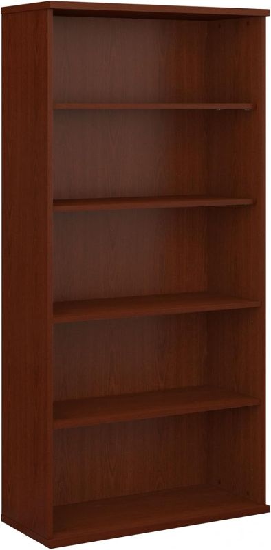Photo 1 of Bush Business Furniture Series C Tall 5 Shelf Bookcase in Mahogany, Large Bookshelf for Home and Professional Office
