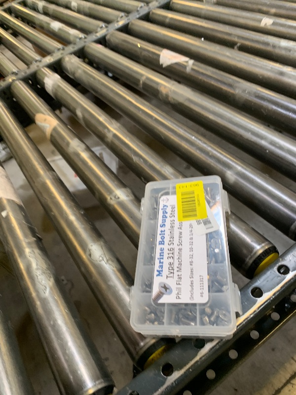 Photo 1 of Type 316 Stainless Steel Phillips Flat Machine Screw Kit Marine Bolt Supply 6-111317