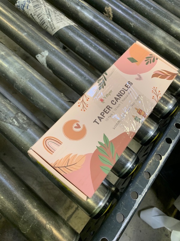 Photo 1 of 10 Inch Baby-Pink Taper Candles for Home Decoration, 10 Pack Unscented Candlesticks for Dinner Wedding Party, Smokeless and Dripless Candle Sticks