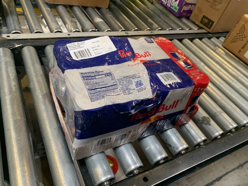Photo 1 of Red Bull Energy Drink with 114mg Caffeine plus Taurine & B Vitamins, 12 Fl Oz, Pack of 24 Cans EXP 02/2027