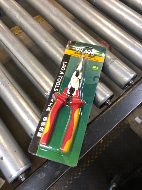 Photo 1 of LAOA 1000V Insulated Multifunctional Pliers,Needles Nose Pliers,Wire Cutter, Stripper, Crimper with 60CR-V Steel Heavy Duty Electrician Tool for Auto Repair, Electronics & Tight Spaces