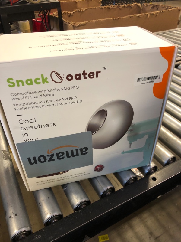 Photo 1 of Aieve Snack Coater Compatible with KitchenAid Bowl-Lift Stand Mixer for Making Chocolate Covered Almonds, Pistachio, Peanut, Freeze Dried Strawberry, Raisin, Macadamia Nuts and Blueberry