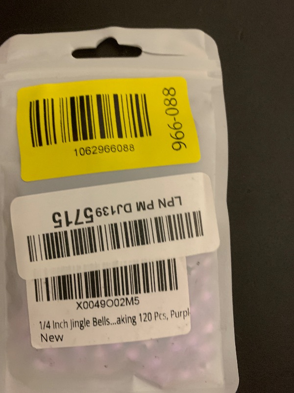 Photo 1 of 1/4 Inch Jingle Bells Small Bell Mini Bells, Tiny Crafts Bells, DIY for Christmas Home Making Ornaments Wreath Pet Decorations Bracelet Anklets Necklace Knitting Jewelry Making 120 Pcs, Purple