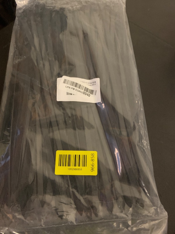 Photo 1 of Armpow 14 inch Black Zip Ties Heavy Duty 100 PACK, 200 LBS Ultra Exclusive Strong Plastic Wire Ties, Large Cable Ties Extra Long Tie Wraps, Indoor and Outdoor UV Resistant