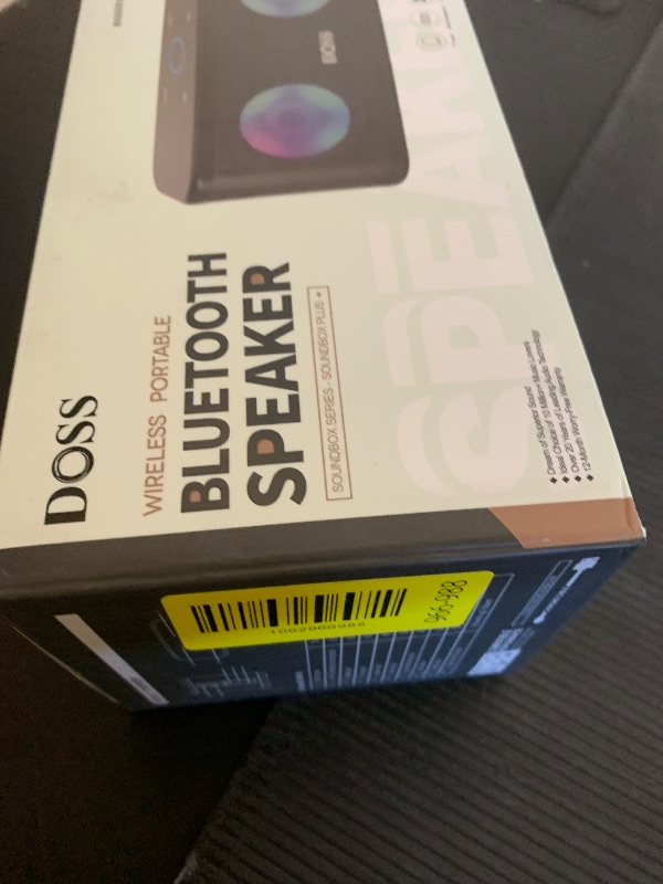 Photo 1 of DOSS Bluetooth Speaker with 16W HD Sound and Deep Bass, Touch Control, Bluetooth 4.2, LED Lights, Wireless Stereo Pairing, 20H Playtime, Wireless Speaker for Home, Outdoor-Black