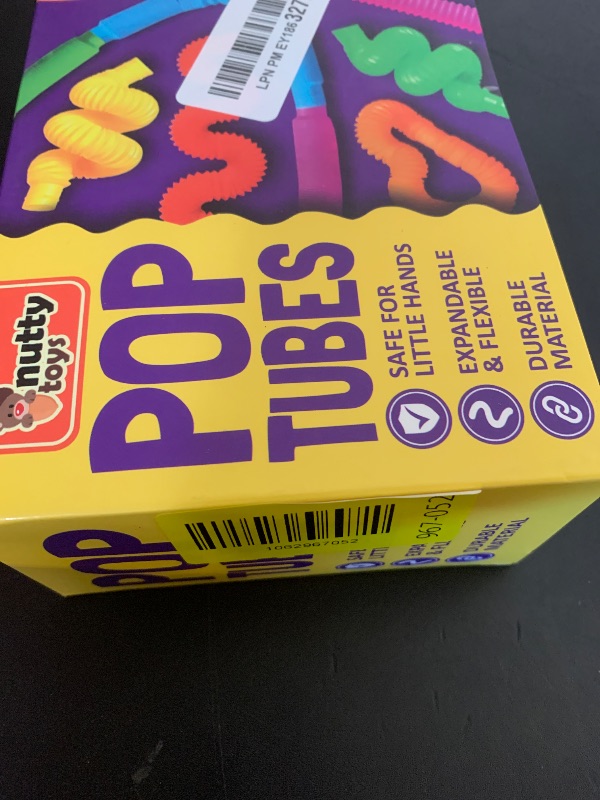 Photo 1 of Nutty Toys Pop Tubes - Sensory Toys - Endless Creativity & Fun for Kids and Toddlers |8 Pack Large| - Connect & Pop! Top ADHD Autism Fidget 2025, Best Boy & Girl Christmas Stocking Stuffers Gift Idea