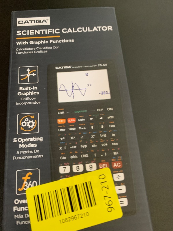 Photo 1 of CATIGA Scientific Calculator with Graphic Functions, Multiple Modes with Intuitive Interface, Perfect for Beginner and Advanced Courses, High School or College, CS-121