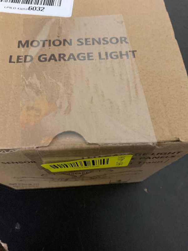 Photo 1 of Motion Sensor Garage Light Plug in - 25000LM Motion Sensor Shop Light with 8+1 LED Panels, 6500K Bay Lighting, for Garage, Workshop, Utility Room, Basement (1 Pack)