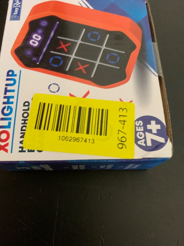 Photo 1 of Electronic Tic-Tac-Toe Handheld Game | 3-in-1 Memory & Brain Games | Birthday Gift for Kids and Adults | Touchscreen Travel Friendly with Sound & Voice Effects for Kids Age 7+