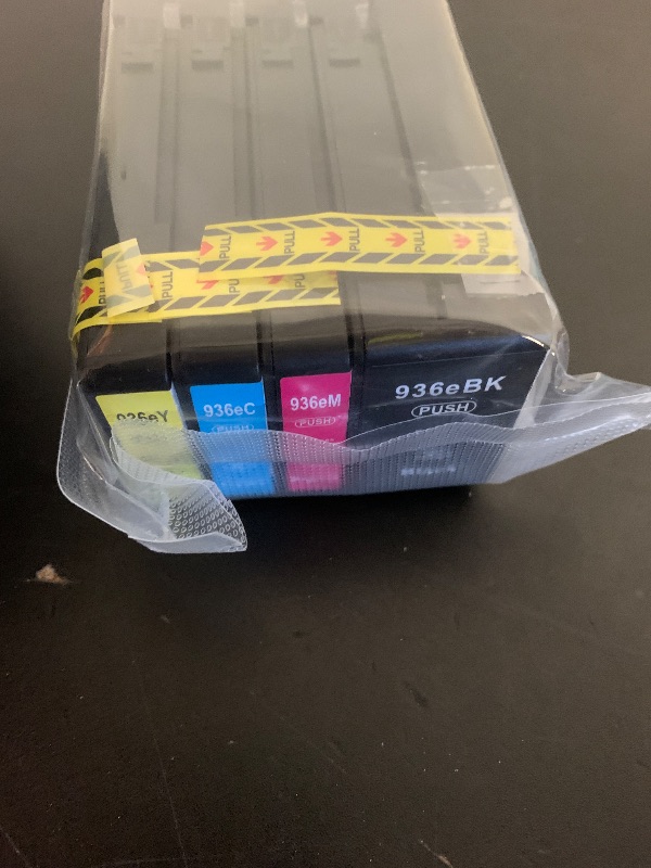 Photo 1 of 936XL 936e Ink Cartridges Combo Pack Replacement for HP 936e Ink 936XL Black and 936 Color Combo Pack for HP OfficeJet Pro 9125e 9120e 9730e 91309135e 9122e 9128e 9110b 9120b9130b 9130e.(with chip)