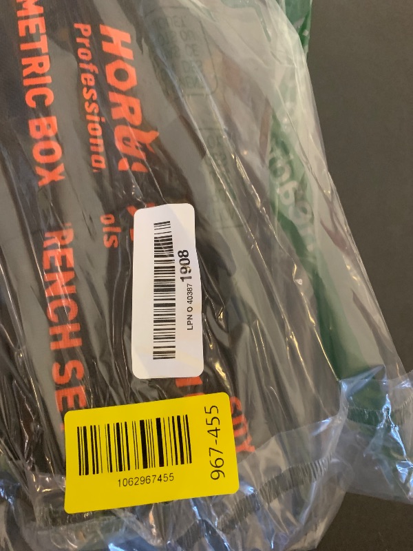 Photo 1 of HORUSDY 9-Pieces Metric Offset Box Wrench Set with Rolling Pouch, 50-Degree, Metric 6-24mm, CR-V Steel
