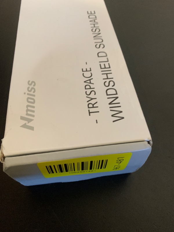 Photo 1 of [2025 Upgrade] Nmoiss Windshield Sun Shade Umbrella - [Vinyl Coating Heat Shield] Protect Car from Sun Rays & Heat Damage Keep Cool and Protect Interior, Spring Structure Edge Medium 56" L x 31" W