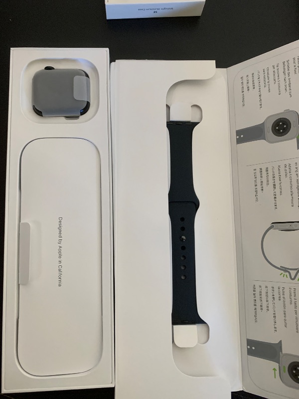 Photo 1 of Apple Watch SE (2nd Gen) [GPS 40mm] Smartwatch with Midnight Aluminum Case with Midnight Sport Band S/M. Fitness and Sleep Trackers, Crash Detection, Heart Rate Monitor, Retina Display