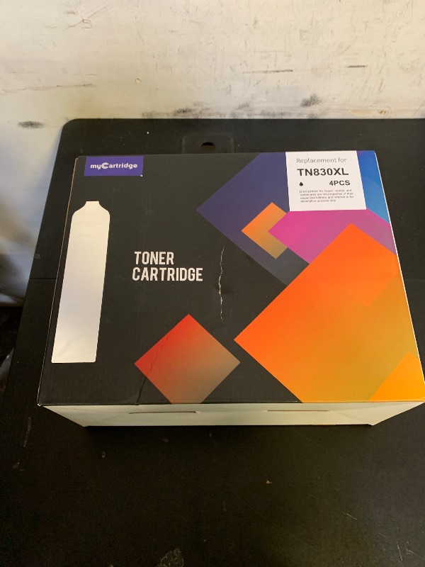 Photo 1 of myCartridge Compatible Toner Cartridge Replacement for Brother DCP-L2640DW TN830XL TN830 TN830 XL TN-830 TN-830XL Toner 4PK Use for HL-L2460DW MFC-L2820DW HL-L2405W HL-L2480DW Printer