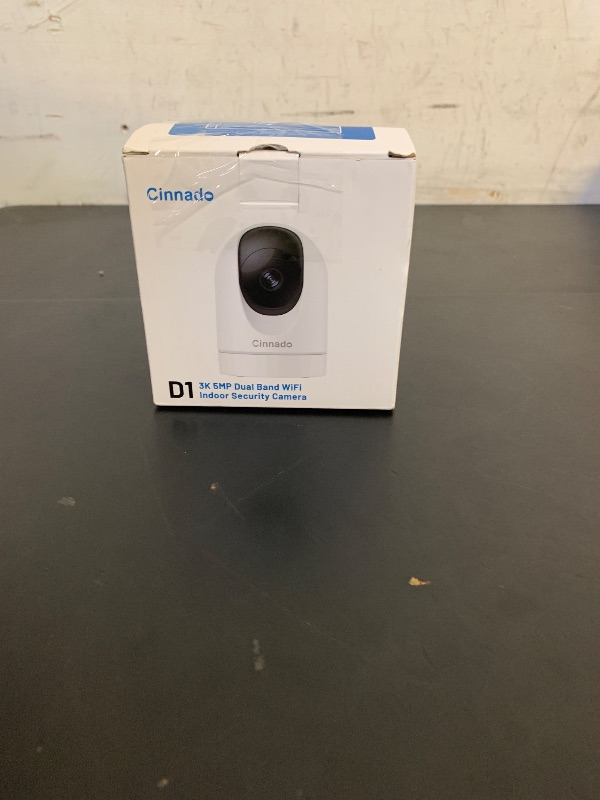 Photo 1 of Cinnado 5MP Security Camera Indoor-5G/2.4G Dual WiFi Cameras for Home Security with Audio and Video Ideal for Pet/Nanny/Baby Monitor, 360 Auto Tracking, SD/Cloud Storage, Support Alexa/Google Home, D1