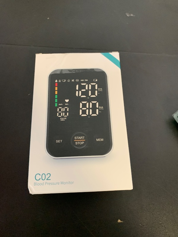 Photo 1 of Oklar Blood Pressure Monitor Upper Arm Monitors for Home Use BP Machine Sphygmomanometer with 2x120 Reading Memory Adjustable Arm Cuff 8.7"-15.7" Large Display with LED Background Light Storage Bag