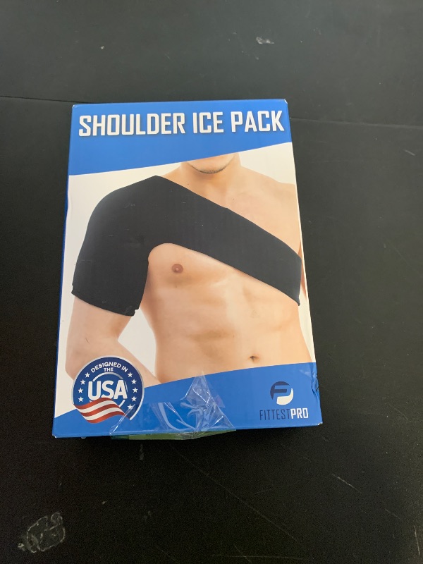 Photo 1 of Fittest Pro Shoulder Ice Pack Wrap, HSA or FSA Eligible, Reusable Cold Therapy Wrap for Tendonitis, Swelling, Rotator Cuff, and Recovery - Shoulder Brace Compression Sleeve