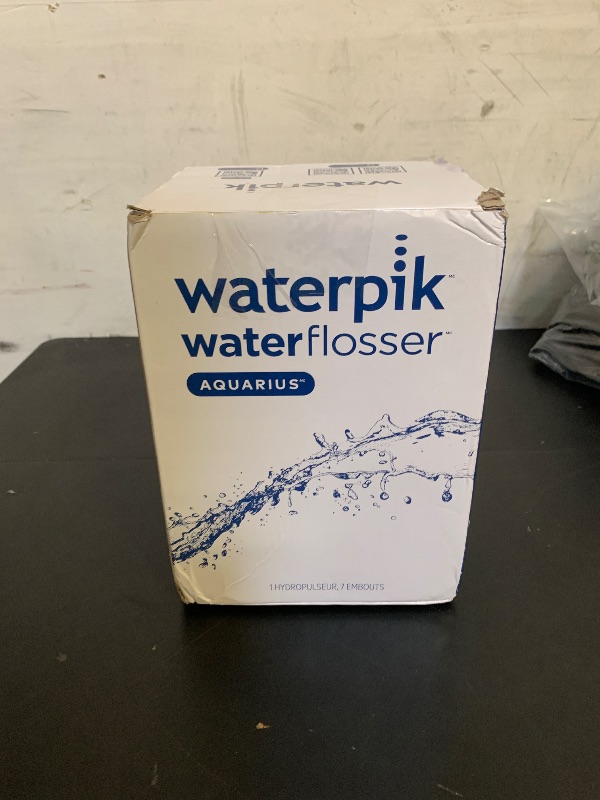 Photo 1 of Waterpik Aquarius Water Flosser For Teeth Cleaning, Gums, Braces, Dental Care, Electric Power With 10 Settings, 7 Tips For Multiple Users And Needs, ADA Accepted, Black WP-662, Packaging May Vary