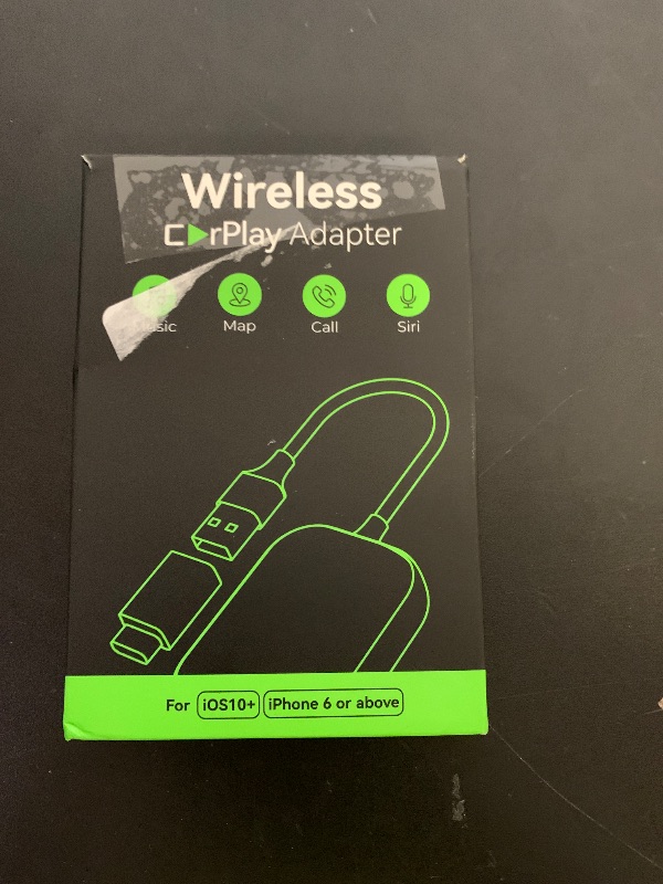 Photo 1 of Luckymore Wireless Carplay Adapter, Converts Wired to Wireless Carplay Dongle for Wireless Control Plug & Play Carplay Fit for Cars from 2017 & for Apple iPhone iOS 10+