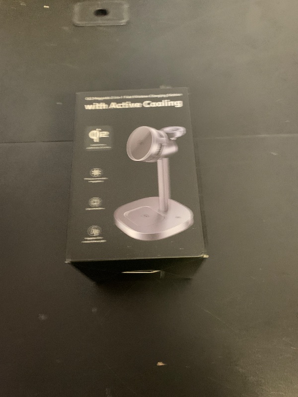 Photo 1 of ?Rapidly Cools?? 3 in 1 Charging Station for Apple - Qi2 15W for Phone Wireless Charging Station with Active Cooling, Mag-Safe Charger Stand for Phone 17 16 15 - for Apple Watch - for Airpods Series