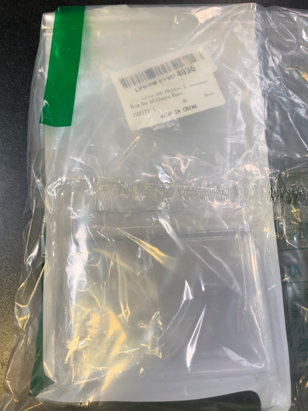 Photo 1 of 10oz Silver Bar Holder, 5Pcs Silver Bar Storage Case Clear Acrylic Storage Container Capsule Storages Container Box for 10 Ounce Bars