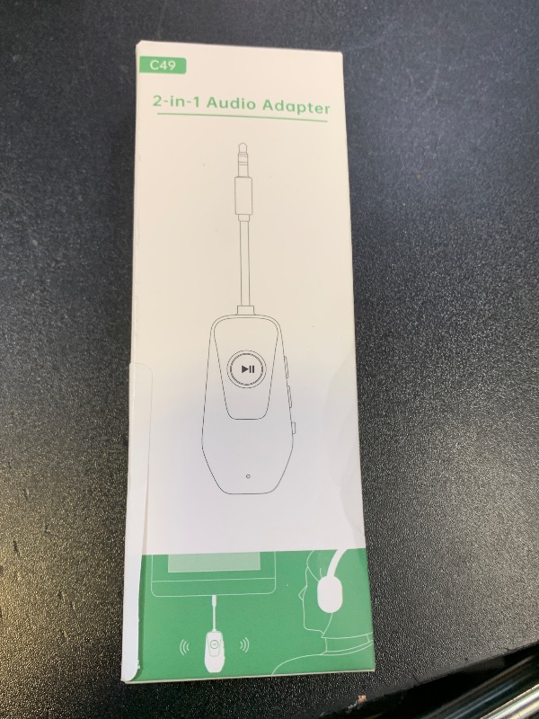 Photo 1 of Bluetooth 5.3 Transmitter Receiver, Airplane Bluetooth Adapter, Support 2 Headphones, TSNAM 3.5mm Wireless AUX Audio Adapter for TV,PC,Car,Stereo