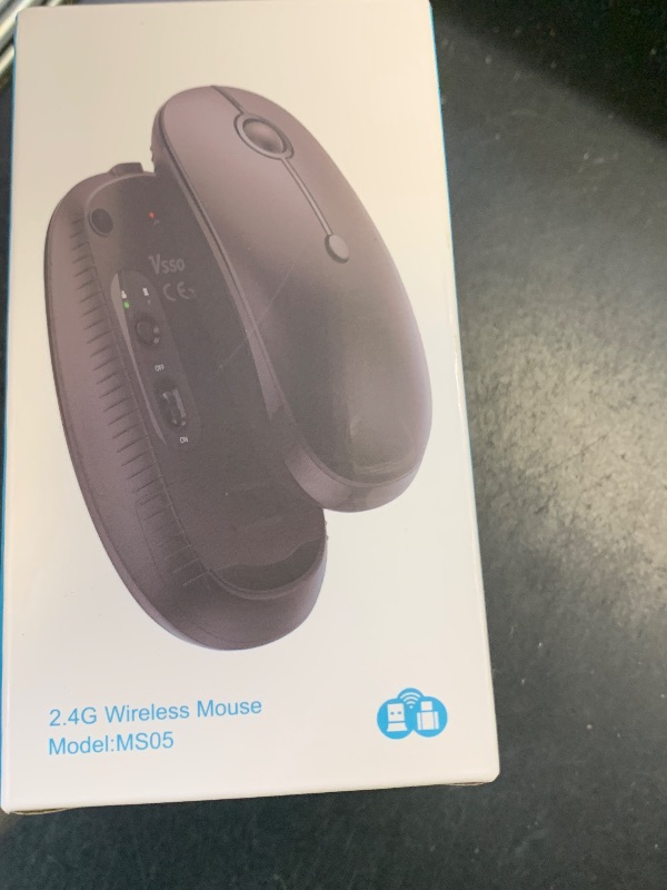 Photo 1 of Type C Wireless Mouse?Vssoplor USB C MacBook Wireless Mouse Dual Mode 2.4G Cordless Mice with Nano USB and Type C Receiver Compatible with PC, Laptop, MacBook and All Type C Devices-Black and Silver