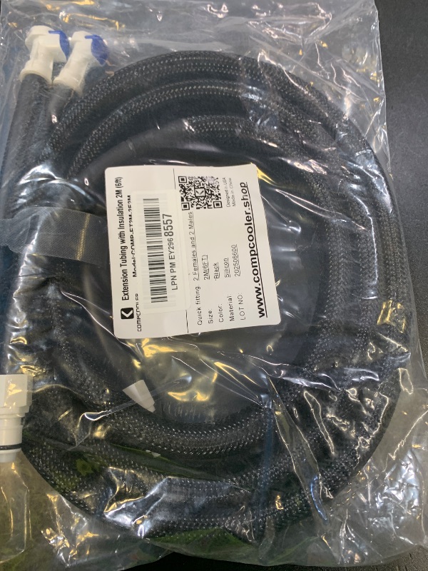 Photo 1 of Compcooler Extension Tubing with sleeve protection, 1/4" CPC male and female quick fiting, 6 feet length silicon tubing and insulation