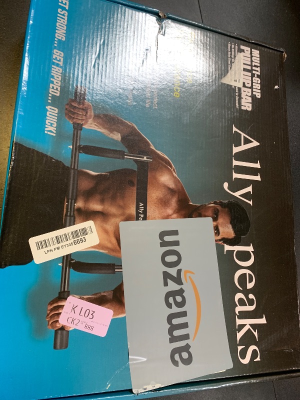 Photo 1 of ALLY PEAKS Pull Up Bar Thickened Steel Pipe Super Heavy Duty Steel Frame Upper Workout Bar| Multi-Grip Strength for Doorway | Indoor Chin-Up Bar Fitness Trainer for Home Gym Max Limit 440 lbs
