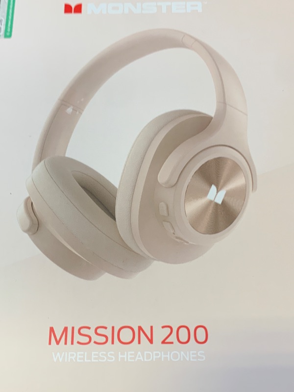 Photo 1 of Monster Mission 200 Bluetooth Headphones, Wireless Headphones with 3 EQ Modes, Low Latency HiFi Stereo Foldable Lightweight Headset, 60H Playtime,Deep Bass for Home Office Cellphone PC Ect