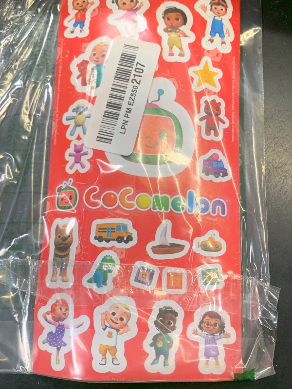 Photo 1 of CoComelon Party Favors for Boys & Girls Bundle ~ 12 Pack Sticker Sheets for Kids Birthday Party Goodie Bags Party Supplies Set