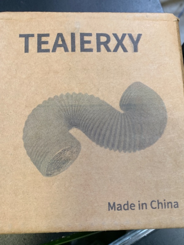 Photo 1 of TEAIERXY 4 Inch 8FT Dryer Vent Hose,Flexible Insulated Air Ducting,Vent Hose PVC Aluminum Foil with 2 Clamps for HVAC Ventilation(Grey)