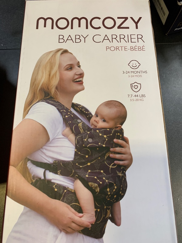 Photo 1 of Momcozy Baby Carrier - Ergonomic, Cozy and Lightweight Carrier for 7-44lbs, Effortless to Put On, Ideal for Hands-Free Parenting, Enhanced Lumbar Support, Purehug for Infant to Toddler, Black