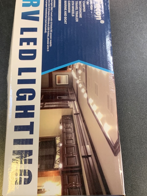 Photo 1 of Facon Dual-Tone 12Volts Bright RV LED Interior Light with Switch, 3000K/4000K Smart Lighting Upgrade for RVs, Campers, Boats, cETL Certified