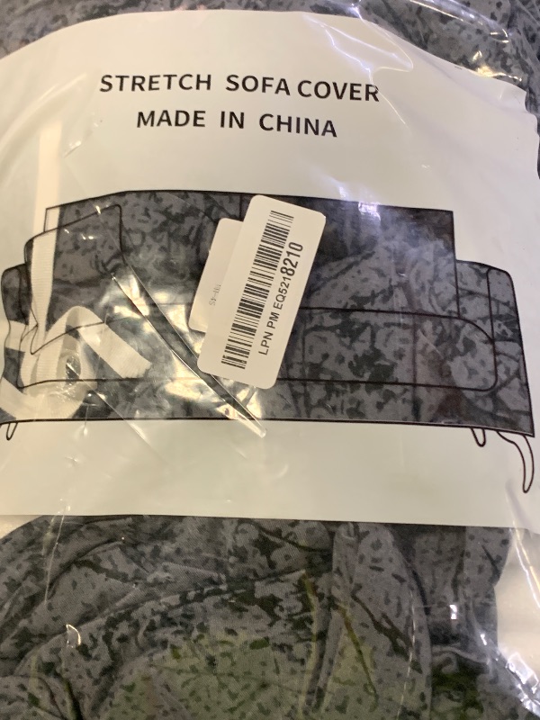 Photo 1 of HOOBUY Printed Sofa Cover Stretch Couch Covers Sofa Slipcovers for 4 Cushion Couch with Two Free Pillow Case 09#(4 Seater/Large 3 Seater)