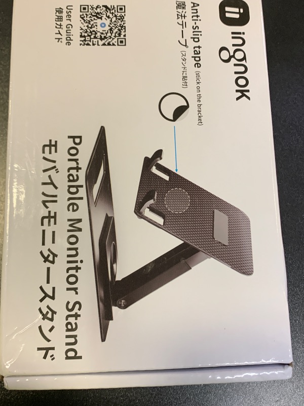 Photo 1 of Ingnok Tablet Stand for iPad & Portable Monitor Stand, 360° Rotatable,Adjustable Foldable Holder for Tablets 4-15.9", Phones, Kindle, Switch | Home Office Travel Accessories