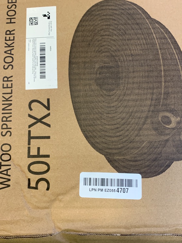 Photo 1 of Watoo 2025 Sprinkler Hose & Soaker Hose for Yard - 100 FT Reinforced Flat Garden Hose with Holes, Heavy Duty No-Kink Lawn Irrigation Hose (Includes Stakes, High Pressure Spray)
